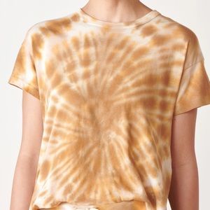 Orange tie dye t-shirt from the GREAT